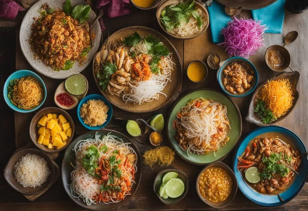 menu thaïlandais